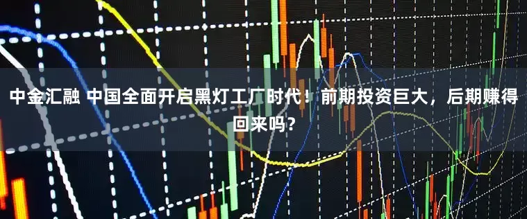 中金汇融 中国全面开启黑灯工厂时代！前期投资巨大，后期赚得回来吗？